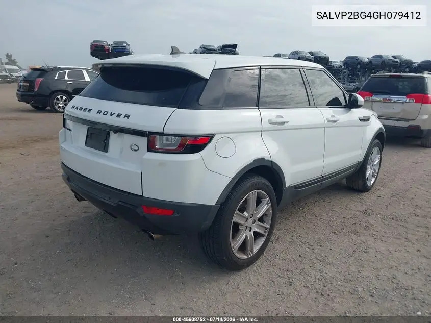 2016 Land Rover Range Rover Evoque Se/Se Premium VIN: SALVP2BG4GH079412 Lot: 45608752