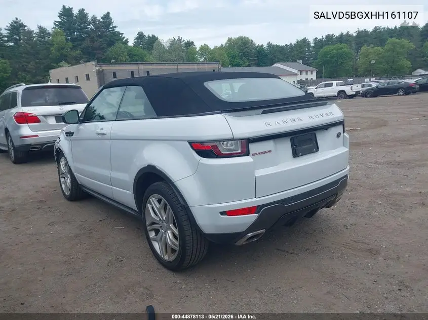 2017 Land Rover Range Rover Evoque Hse Dynamic VIN: SALVD5BGXHH161107 Lot: 44878113
