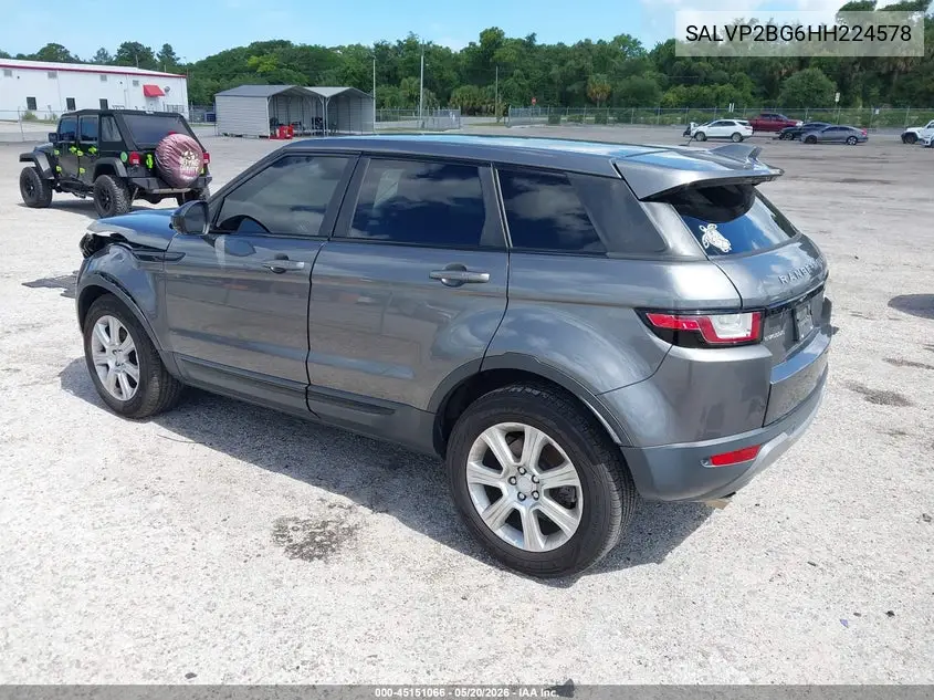 2017 Land Rover Range Rover Evoque Se/Se Premium VIN: SALVP2BG6HH224578 Lot: 45151066
