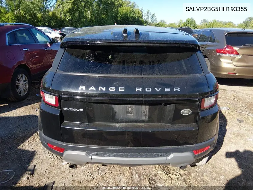 2017 Land Rover Range Rover Evoque Se/Se Premium VIN: SALVP2BG5HH193355 Lot: 45239955