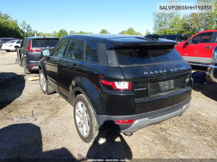 2017 Land Rover Range Rover Evoque Se/Se Premium VIN: SALVP2BG5HH193355 Lot: 45239955