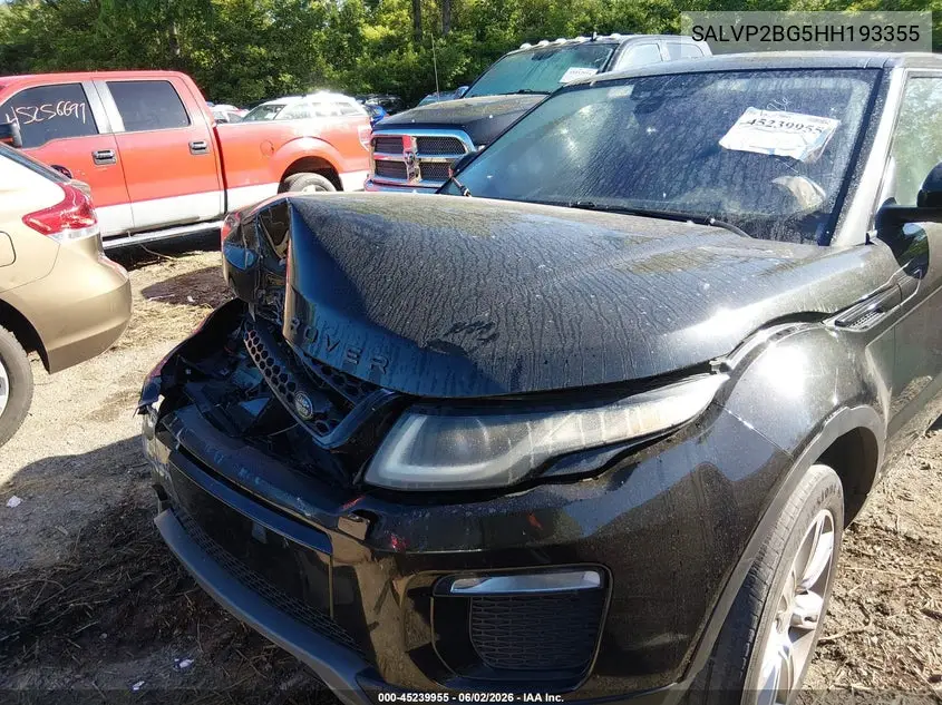 2017 Land Rover Range Rover Evoque Se/Se Premium VIN: SALVP2BG5HH193355 Lot: 45239955