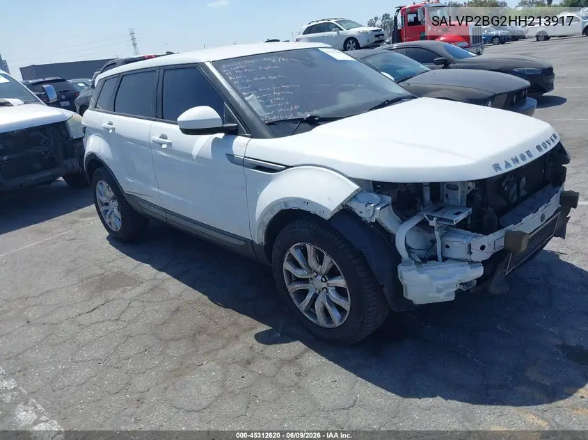 2017 Land Rover Range Rover Evoque Se/Se Premium VIN: SALVP2BG2HH213917 Lot: 45312620