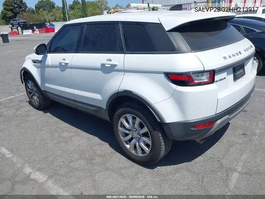 2017 Land Rover Range Rover Evoque Se/Se Premium VIN: SALVP2BG2HH213917 Lot: 45312620
