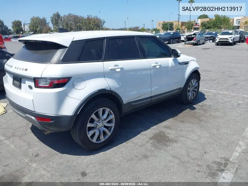 2017 Land Rover Range Rover Evoque Se/Se Premium VIN: SALVP2BG2HH213917 Lot: 45312620