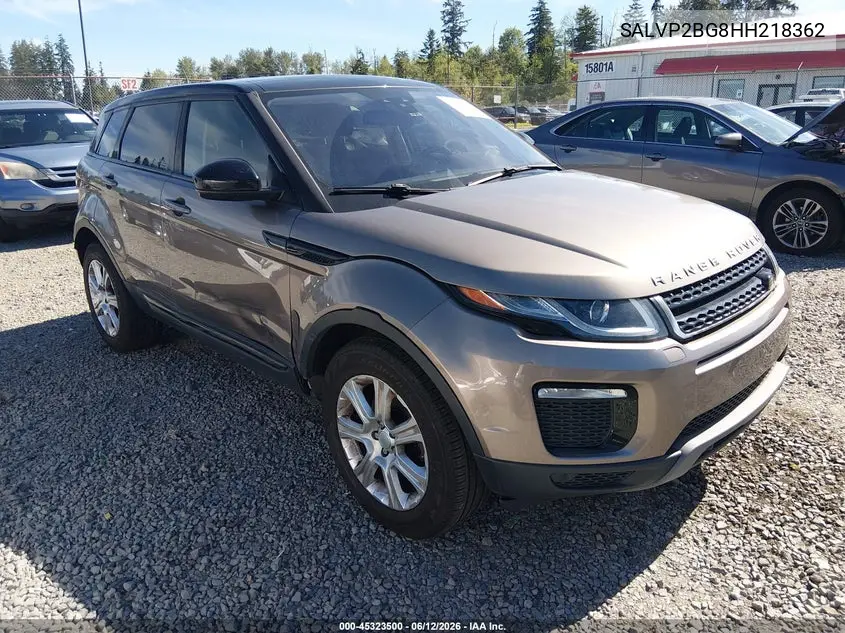 2017 Land Rover Range Rover Evoque Se/Se Premium VIN: SALVP2BG8HH218362 Lot: 45323500
