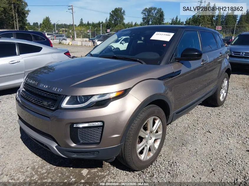 2017 Land Rover Range Rover Evoque Se/Se Premium VIN: SALVP2BG8HH218362 Lot: 45323500