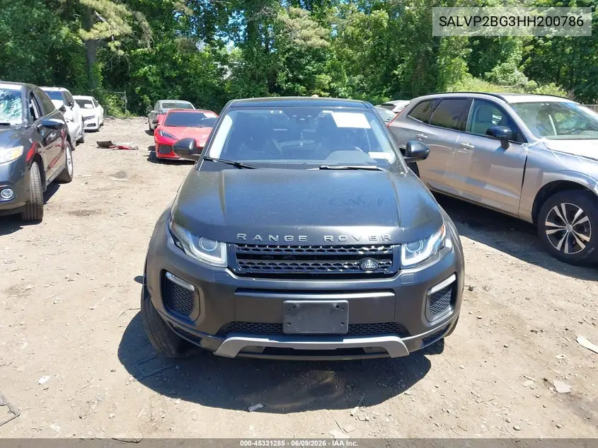 2017 Land Rover Range Rover Evoque Se/Se Premium VIN: SALVP2BG3HH200786 Lot: 45331285