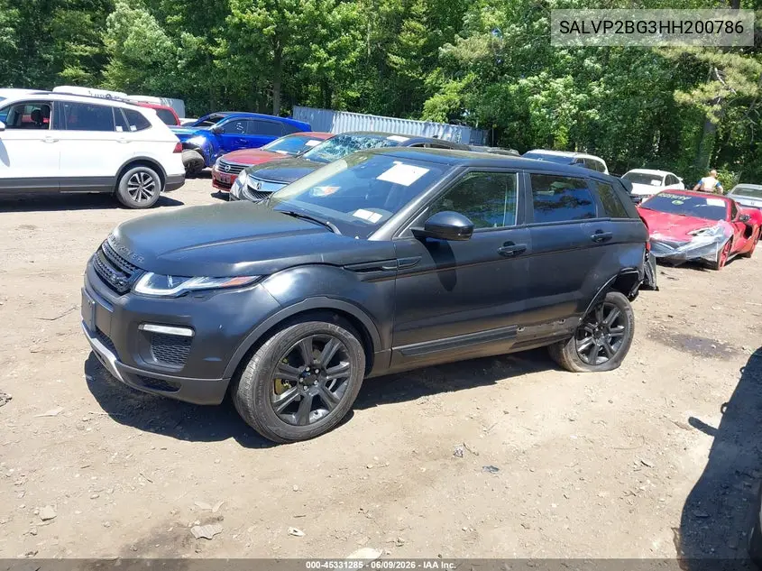 2017 Land Rover Range Rover Evoque Se/Se Premium VIN: SALVP2BG3HH200786 Lot: 45331285