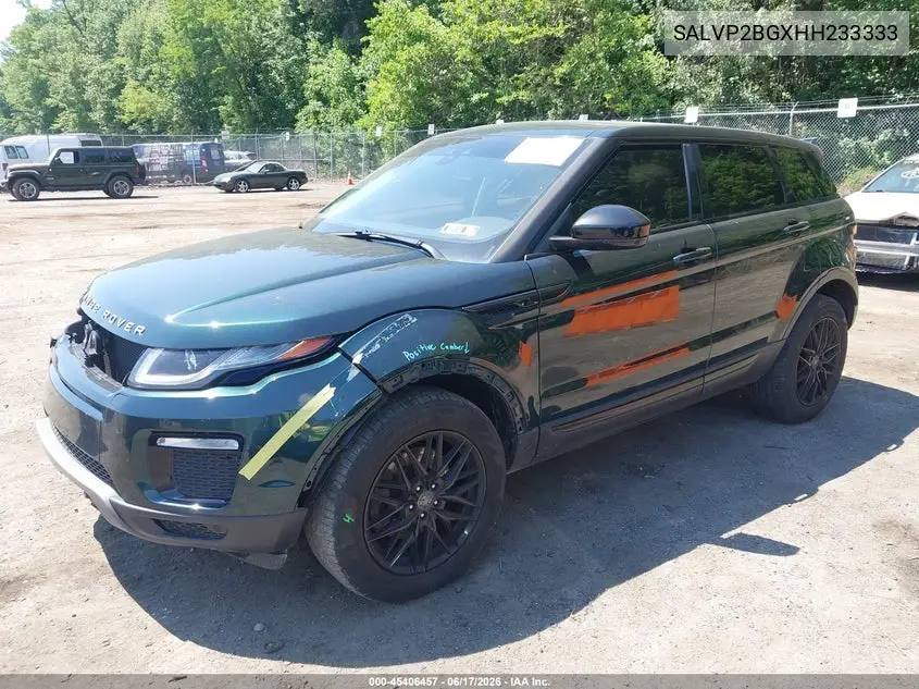 2017 Land Rover Range Rover Evoque Se/Se Premium VIN: SALVP2BGXHH233333 Lot: 45406457