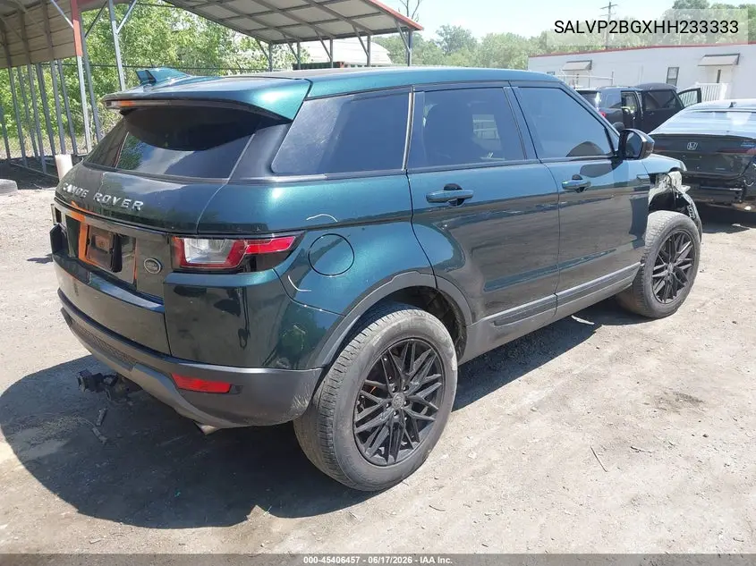 2017 Land Rover Range Rover Evoque Se/Se Premium VIN: SALVP2BGXHH233333 Lot: 45406457