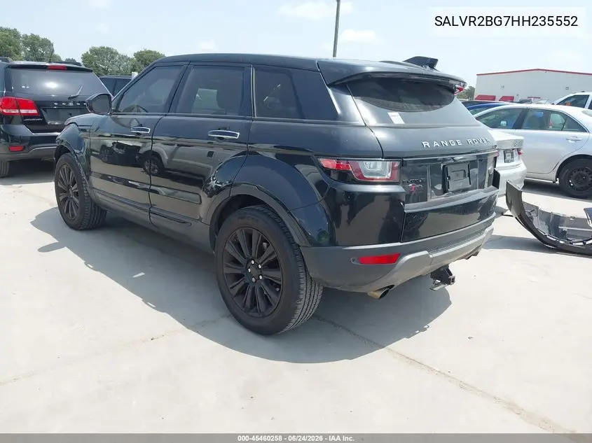 2017 Land Rover Range Rover Evoque Hse VIN: SALVR2BG7HH235552 Lot: 45460258