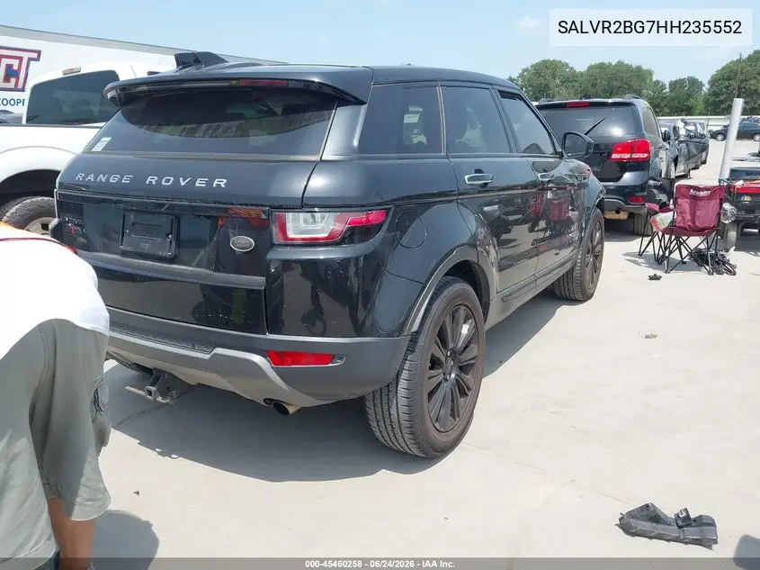 2017 Land Rover Range Rover Evoque Hse VIN: SALVR2BG7HH235552 Lot: 45460258