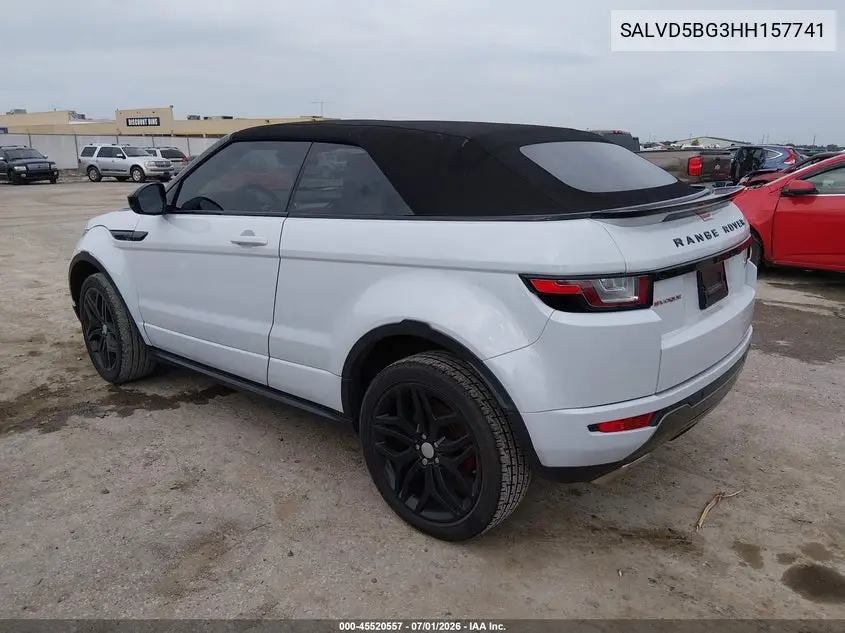 2017 Land Rover Range Rover Evoque Hse Dynamic VIN: SALVD5BG3HH157741 Lot: 45520557