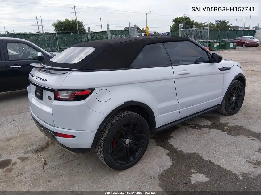 2017 Land Rover Range Rover Evoque Hse Dynamic VIN: SALVD5BG3HH157741 Lot: 45520557