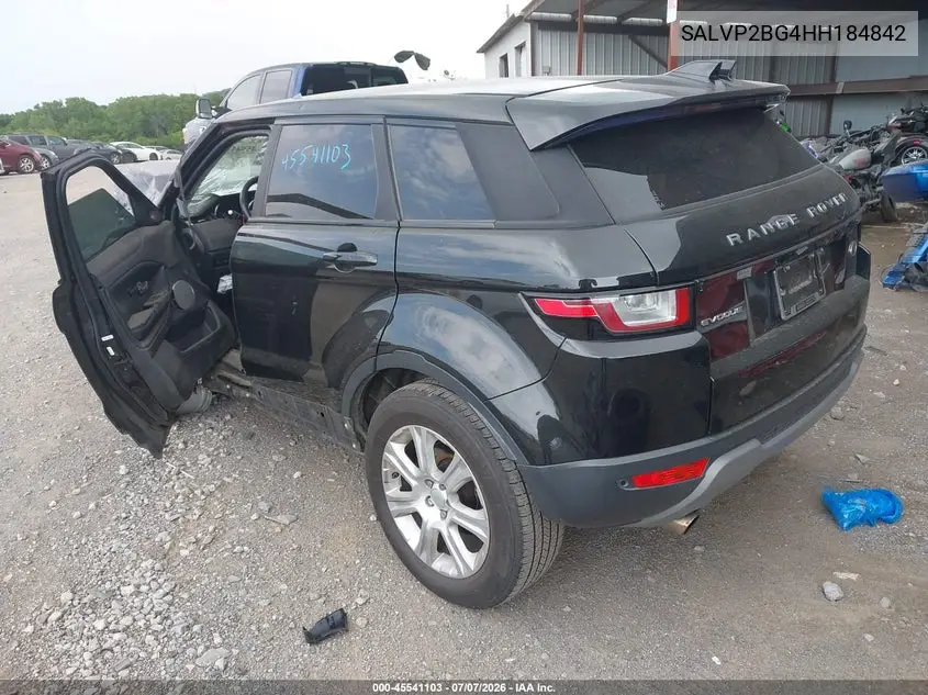 2017 Land Rover Range Rover Evoque Se/Se Premium VIN: SALVP2BG4HH184842 Lot: 45541103