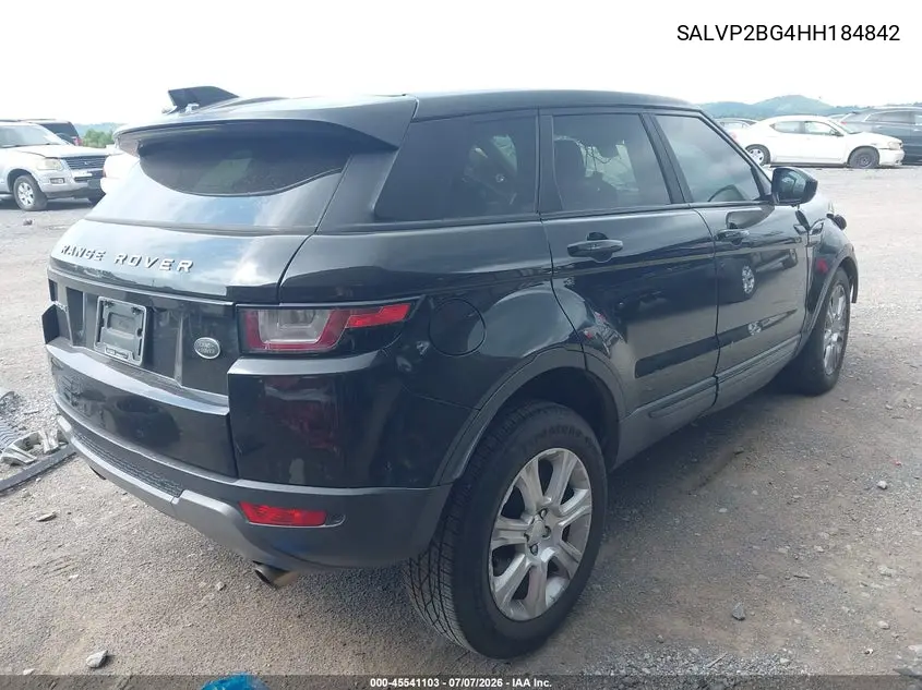 2017 Land Rover Range Rover Evoque Se/Se Premium VIN: SALVP2BG4HH184842 Lot: 45541103