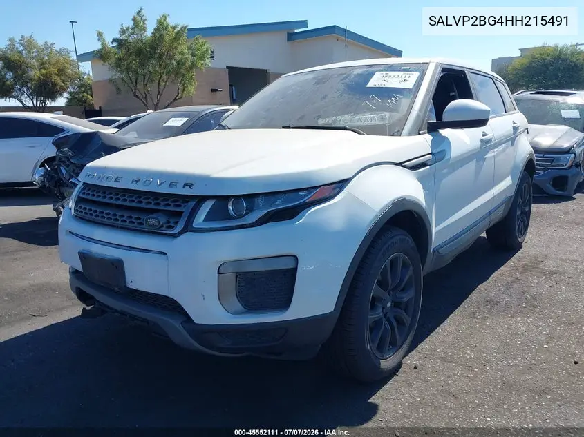 2017 Land Rover Range Rover Evoque Se/Se Premium VIN: SALVP2BG4HH215491 Lot: 45552111