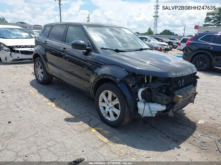 2017 Land Rover Range Rover Evoque Se/Se Premium VIN: SALVP2BG8HH247635 Lot: 45589943