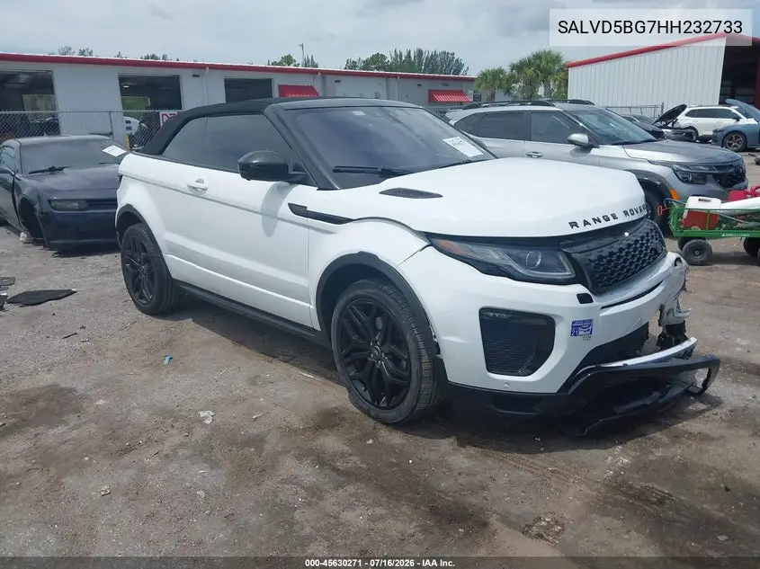 2017 Land Rover Range Rover Evoque Hse Dynamic VIN: SALVD5BG7HH232733 Lot: 45630271
