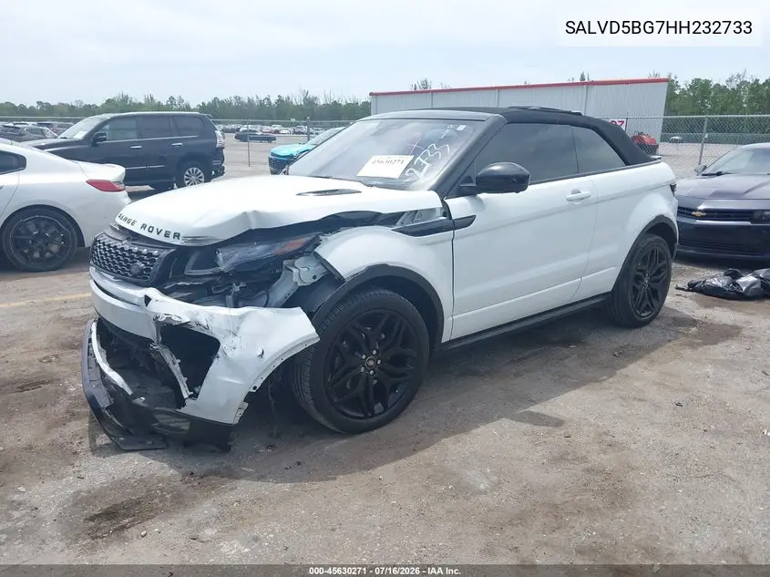 2017 Land Rover Range Rover Evoque Hse Dynamic VIN: SALVD5BG7HH232733 Lot: 45630271