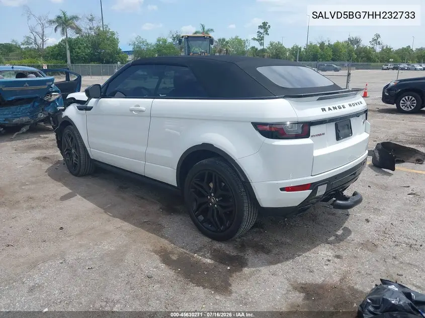 2017 Land Rover Range Rover Evoque Hse Dynamic VIN: SALVD5BG7HH232733 Lot: 45630271