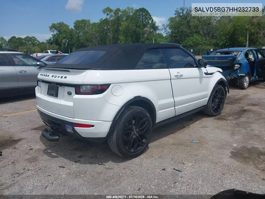 2017 Land Rover Range Rover Evoque Hse Dynamic VIN: SALVD5BG7HH232733 Lot: 45630271