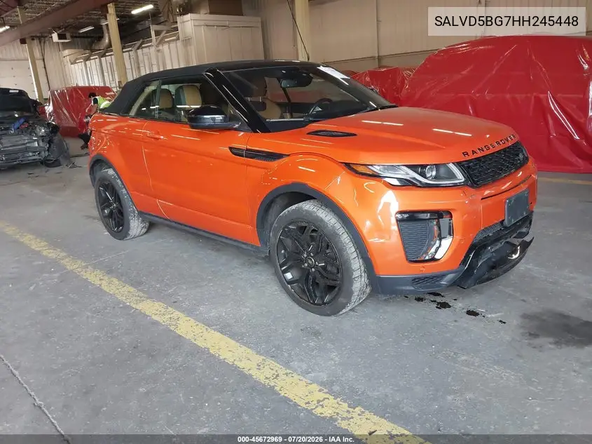 2017 Land Rover Range Rover Evoque Hse Dynamic VIN: SALVD5BG7HH245448 Lot: 45672969