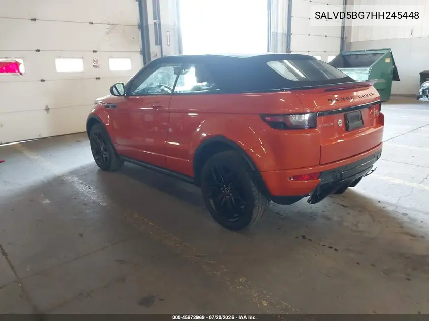 2017 Land Rover Range Rover Evoque Hse Dynamic VIN: SALVD5BG7HH245448 Lot: 45672969