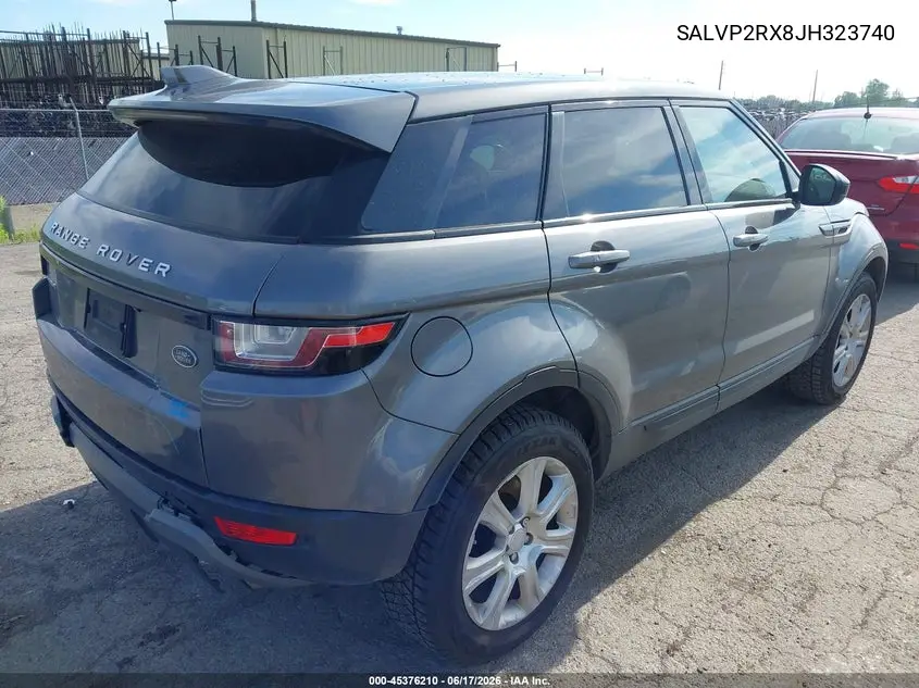 2018 Land Rover Range Rover Evoque Se/Se Premium VIN: SALVP2RX8JH323740 Lot: 45376210