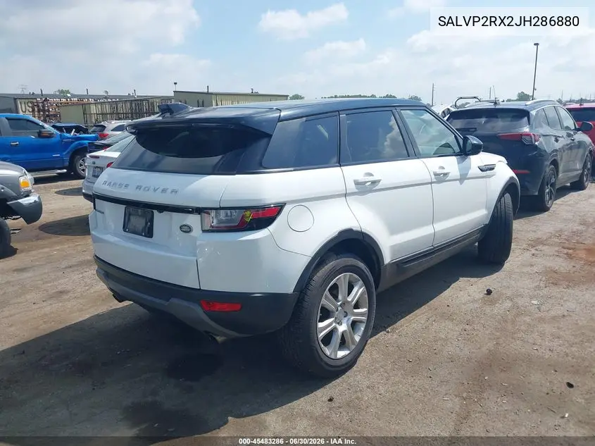 2018 Land Rover Range Rover Evoque Se/Se Premium VIN: SALVP2RX2JH286880 Lot: 45483286