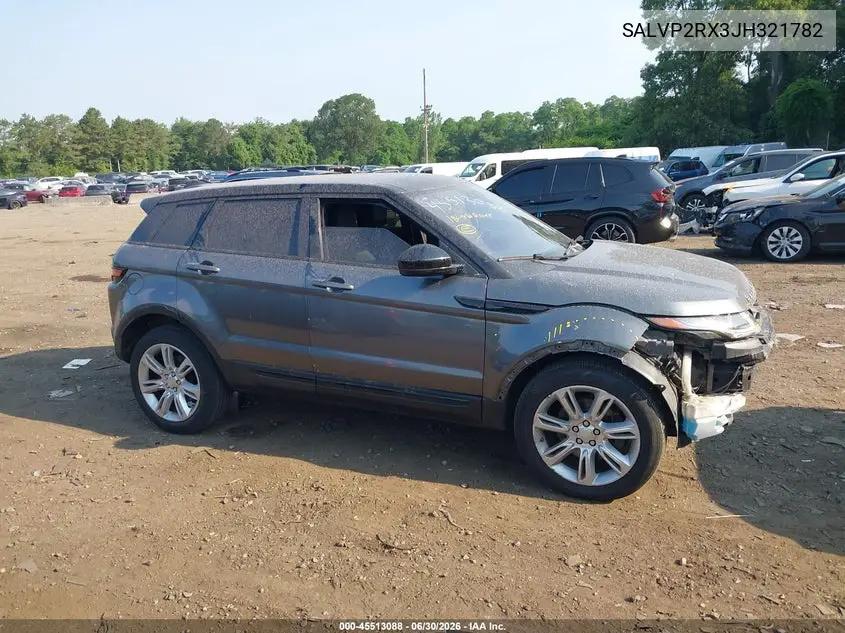 2018 Land Rover Range Rover Evoque Se/Se Premium VIN: SALVP2RX3JH321782 Lot: 45513088