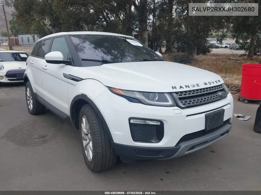 2018 Land Rover Range Rover Evoque Se/Se Premium VIN: SALVP2RXXJH302680 Lot: 45539066