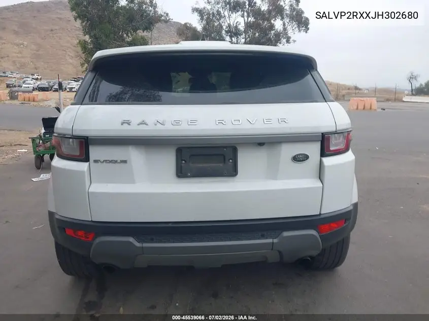 2018 Land Rover Range Rover Evoque Se/Se Premium VIN: SALVP2RXXJH302680 Lot: 45539066