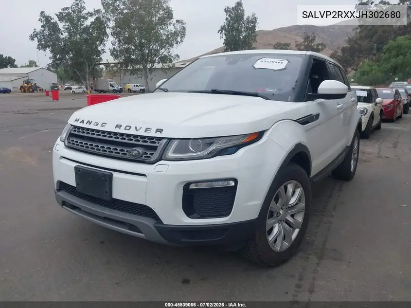2018 Land Rover Range Rover Evoque Se/Se Premium VIN: SALVP2RXXJH302680 Lot: 45539066
