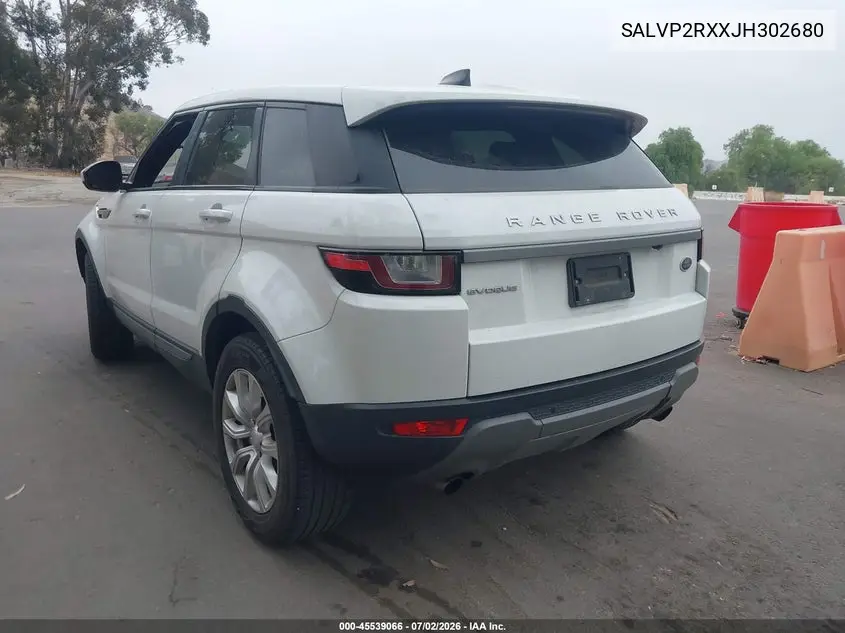 2018 Land Rover Range Rover Evoque Se/Se Premium VIN: SALVP2RXXJH302680 Lot: 45539066