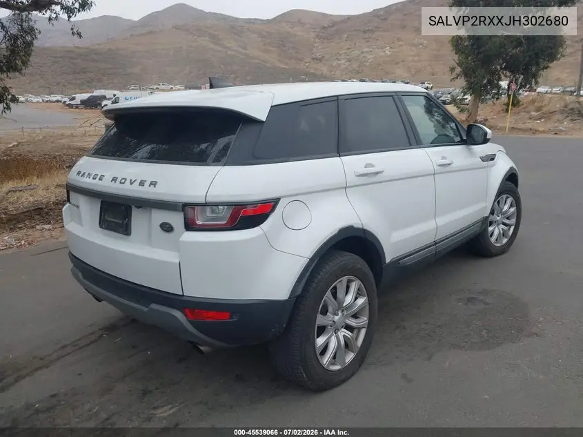 2018 Land Rover Range Rover Evoque Se/Se Premium VIN: SALVP2RXXJH302680 Lot: 45539066