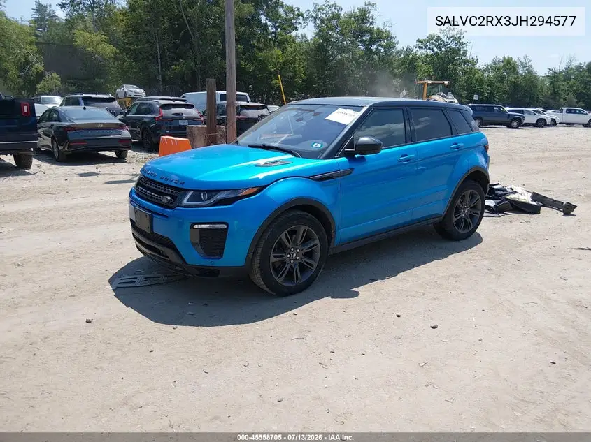 2018 Land Rover Range Rover Evoque Landmark Edition/Se Premium VIN: SALVC2RX3JH294577 Lot: 45558705