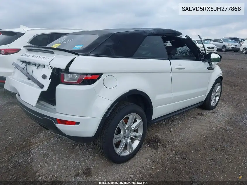 2018 Land Rover Range Rover Evoque Hse Dynamic VIN: SALVD5RX8JH277868 Lot: 45560505