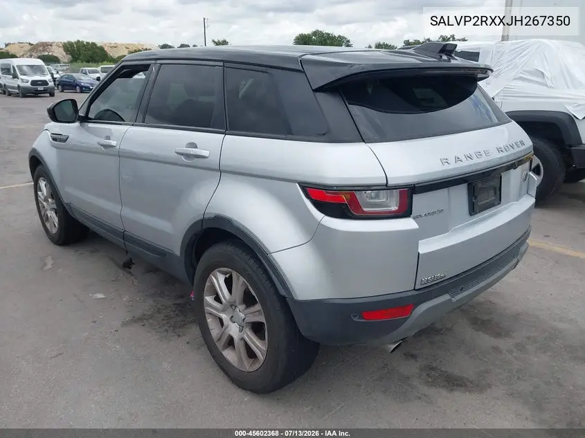 2018 Land Rover Range Rover Evoque Se/Se Premium VIN: SALVP2RXXJH267350 Lot: 45602368