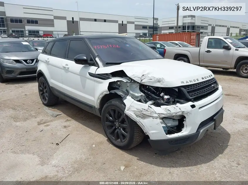 2019 Land Rover Range Rover Evoque Se/Se Premium VIN: SALVP2RX7KH339297 Lot: 45181486