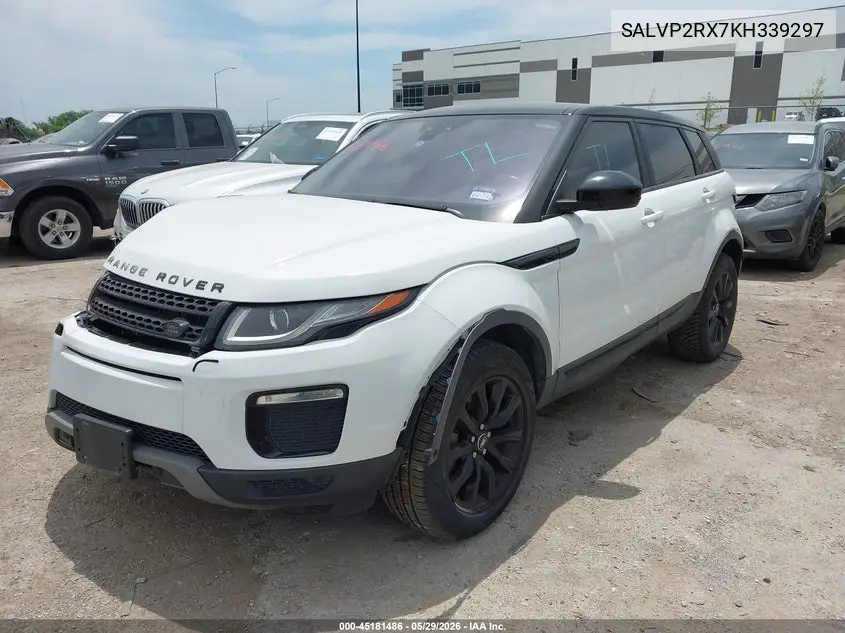 2019 Land Rover Range Rover Evoque Se/Se Premium VIN: SALVP2RX7KH339297 Lot: 45181486