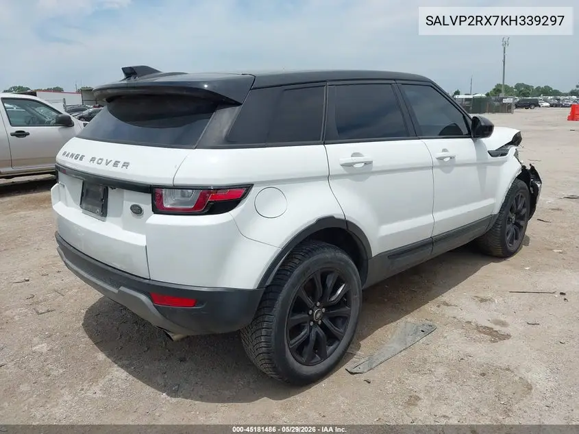 2019 Land Rover Range Rover Evoque Se/Se Premium VIN: SALVP2RX7KH339297 Lot: 45181486