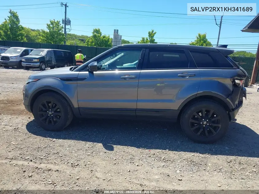 2019 Land Rover Range Rover Evoque Se/Se Premium VIN: SALVP2RX1KH341689 Lot: 45270123