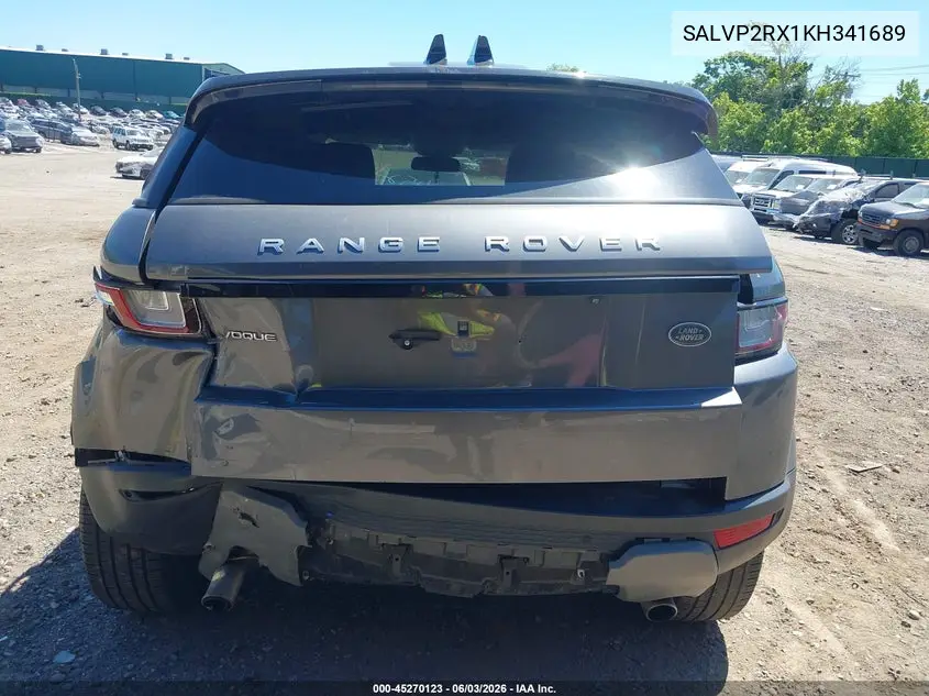 2019 Land Rover Range Rover Evoque Se/Se Premium VIN: SALVP2RX1KH341689 Lot: 45270123