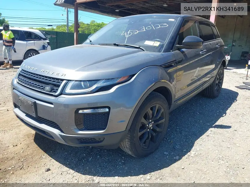 2019 Land Rover Range Rover Evoque Se/Se Premium VIN: SALVP2RX1KH341689 Lot: 45270123