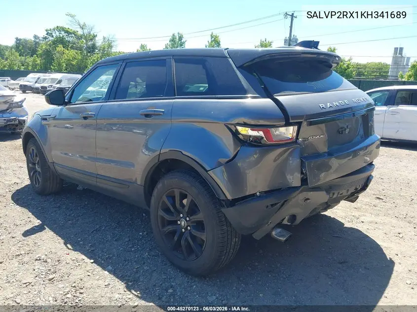 2019 Land Rover Range Rover Evoque Se/Se Premium VIN: SALVP2RX1KH341689 Lot: 45270123