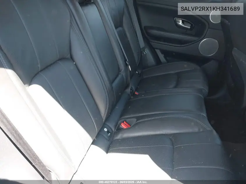 2019 Land Rover Range Rover Evoque Se/Se Premium VIN: SALVP2RX1KH341689 Lot: 45270123