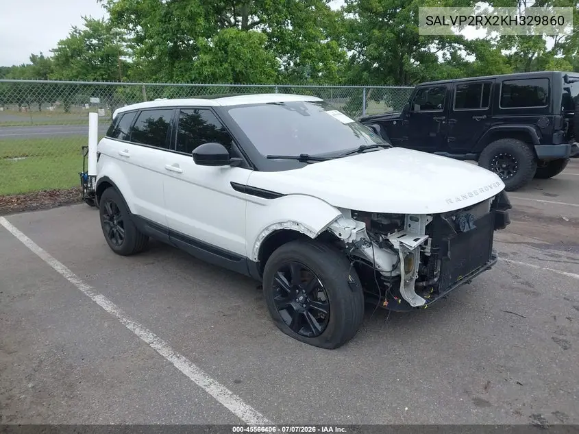 2019 Land Rover Range Rover Evoque Se/Se Premium VIN: SALVP2RX2KH329860 Lot: 45566406
