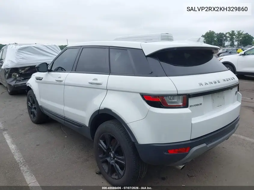2019 Land Rover Range Rover Evoque Se/Se Premium VIN: SALVP2RX2KH329860 Lot: 45566406